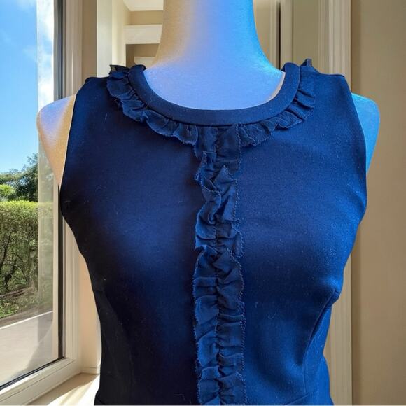 NEW J. Crew Ruffled Tailored Structured Longline Pinafore Career Dress 4 NWOT - Picture 3 of 16